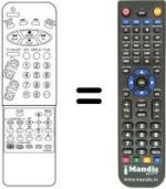 Télécommande équivalente Daewoo DVT5582 TXT