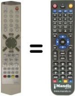 Télécommande équivalente Daewoo DDT14H9