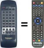 Replacement remote control Technics RAK-CH201WH