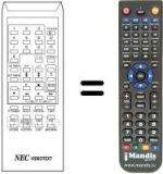 Télécommande équivalente RC1007E