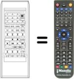 Télécommande équivalente RC1053E