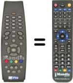 Télécommande équivalente RC39870B03-00