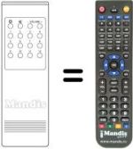 Télécommande équivalente RC40