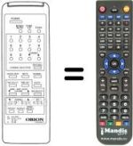 Télécommande équivalente RC46