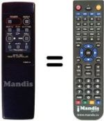 Télécommande équivalente RC60