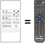 Télécommande équivalente RC-F552