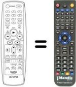 Télécommande équivalente RC-ZVR12