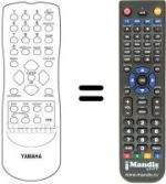 Télécommande équivalente Yamaha RC1113202