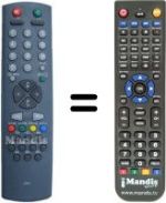 Télécommande équivalente RC2040