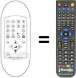 Télécommande équivalente RC218