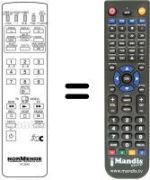Replacement remote control NordMende RC2203X