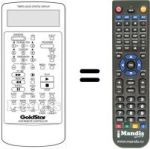 Télécommande équivalente RC400P