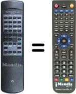 Télécommande équivalente RC61A