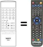 Télécommande équivalente RC645