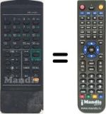 Télécommande équivalente Sanyo CEP4011V