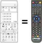 Replacement remote control RC7705