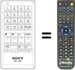 Télécommande équivalente Sony KV-1614