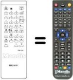 Télécommande équivalente Sony KV-2064EC