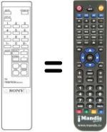 Télécommande équivalente Sony 1-465-317-11