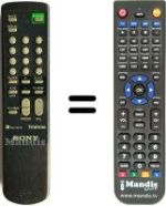 Télécommande équivalente Mitsubishi RM827S