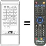 Télécommande équivalente JVC RM-C408F