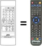 Replacement remote control JVC RM-C601F
