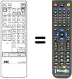 Télécommande équivalente JVC RM-C707