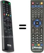 Télécommande équivalente Sony KV-29FX66E