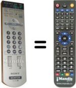 Télécommande équivalente Sony 1-478-991-13