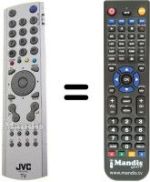 Télécommande équivalente JVC LT-26A61BU
