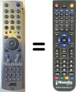 Télécommande équivalente JVC LT17E31SUG