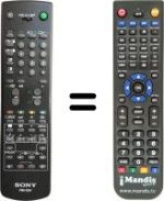 Replacement remote control Sony KV-25F1D
