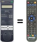 Télécommande équivalente RMT-V127