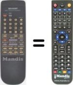 Télécommande équivalente RRMCG0009AJ