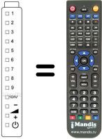Télécommande équivalente Sharp RRMCG0125CESA