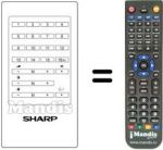 Télécommande équivalente Sharp RRMCG0251CESA