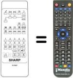 Replacement remote control RRMCG1011BMSA