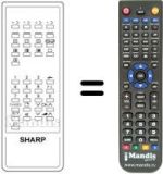 Replacement remote control RRMCG1014BMSA