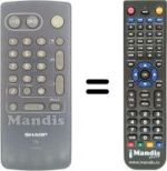 Télécommande équivalente RRMCG1031BMSA