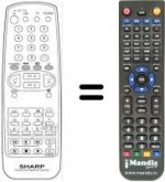 Télécommande équivalente Sharp 81FF57E