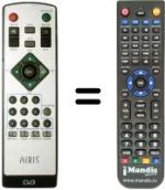 Replacement remote control Airis S997