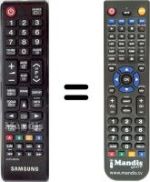 Télécommande équivalente Samsung UE37D5000PW