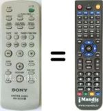 Télécommande équivalente Sony MHC-EC77