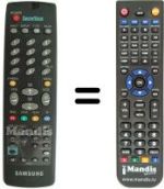 Télécommande équivalente Samsung AA59-00006A