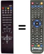 Télécommande équivalente RC1080