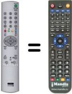 Télécommande équivalente RM-EA005
