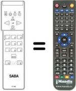 Replacement remote control Saba REMCON096