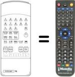Télécommande équivalente Mivar 15M1