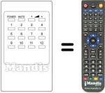Télécommande équivalente Panasonic TNQ1459
