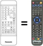 Télécommande équivalente Panasonic TNQ8E0448